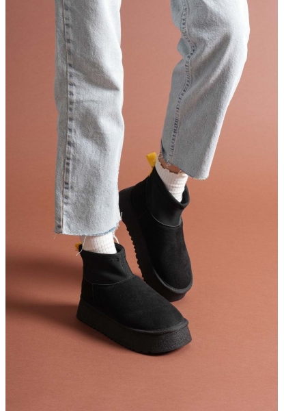 Cuen Siyah Süet Bot