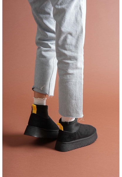 Cuen Siyah Süet Bot