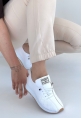 Fiert Beyaz Cilt Bağcıklı Spor Ayakkabı
