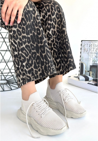 Henta Bej Triko Bağcıklı Spor Ayakkabı