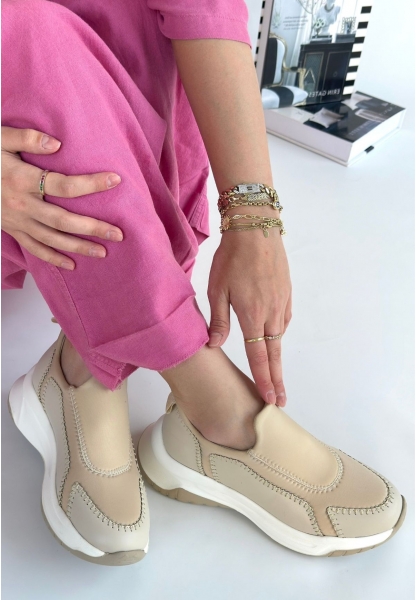 Kendy Bej Cilt Spor Ayakkabı