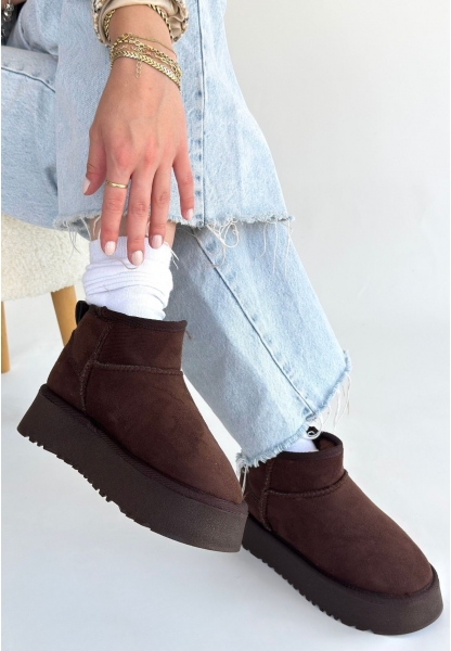 Linne Kahverengi Süet Bot