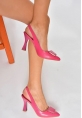 Pıert Fuşya Cilt Topuklu Ayakkabı