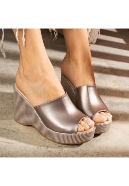 Tlay Platin Cilt Dolgu Topuk Terlik