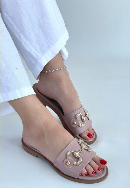 Toha Pudra Cilt Tokalı Terlik