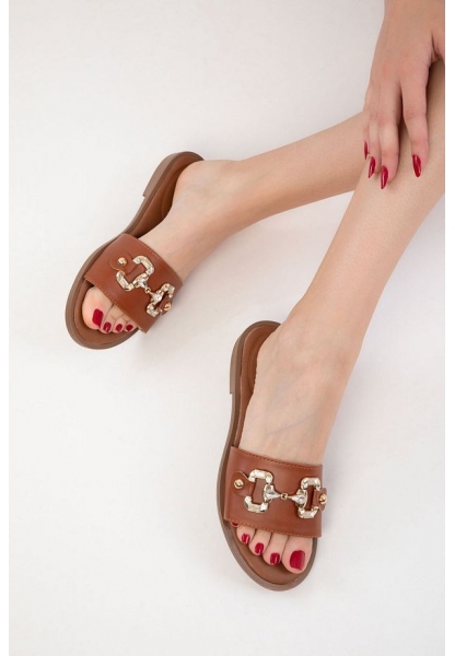 Toha Taba Cilt Tokalı Terlik